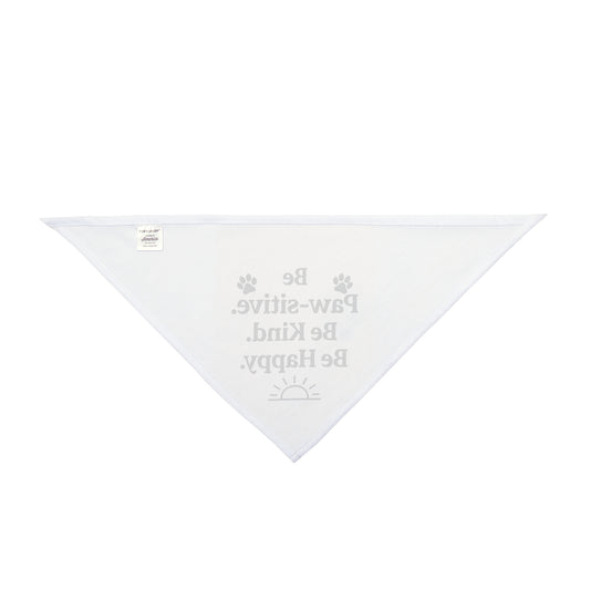 Pet Bandana – Be Paw-sitive, Be Kind, Be Happy